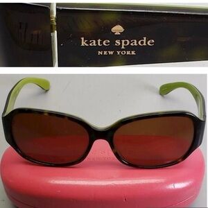 Kate Spade Sunglasses with Case Green/ Brown Prescription